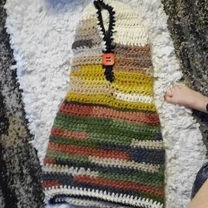 Handmade wool poncho